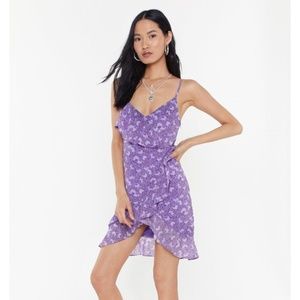 NWT - I'm Frilled Floral Mini Dress